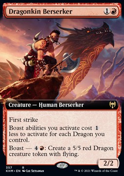 Dragonkin Berserker⁣ - Kaldheim: Extras⁣ (Rare)⁣ [357]