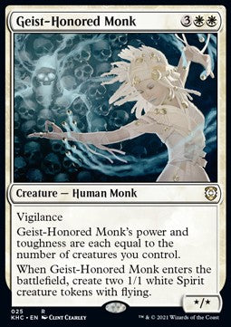 Geist-Honored Monk⁣ - Commander: Kaldheim⁣ (Rare)⁣ [25]