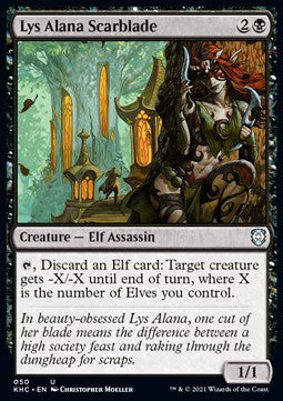 Lys Alana Scarblade⁣ - Commander: Kaldheim⁣ (Uncommon)⁣ [50]