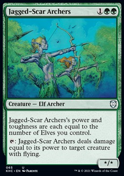 Jagged-Scar Archers⁣ - Commander: Kaldheim⁣ (Uncommon)⁣ [65]