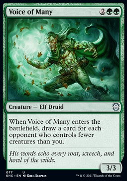 Voice of Many⁣ - Commander: Kaldheim⁣ (Uncommon)⁣ [77]