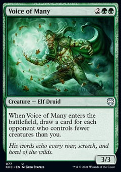 Voice of Many⁣ - Commander: Kaldheim⁣ (Uncommon)⁣ [77]