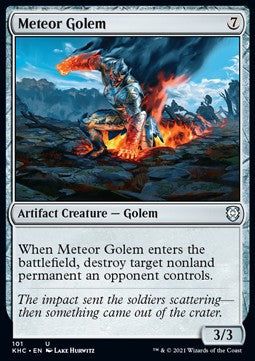 Meteor Golem⁣ - Commander: Kaldheim⁣ (Uncommon)⁣ [101]