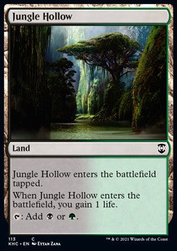 Jungle Hollow⁣ - Commander: Kaldheim⁣ (Common)⁣ [113]
