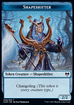 Shapeshifter Token (Blue 2/2)⁣ - Kaldheim: Extras⁣ (Token)⁣ [T08]