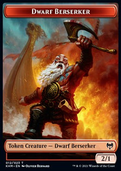 Dwarf Berserker Token (Red 2/1)⁣ - Kaldheim: Extras⁣ (Token)⁣ [T12]