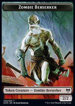 Zombie Berserker Token (B 2/2) // Treasure Token⁣ - Kaldheim: Extras⁣ (Token)⁣ [T 9/19]