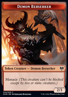 Demon Berserker Token (R 2/3) // Treasure Token⁣ - Kaldheim: Extras⁣ (Token)⁣ [T 10/19]