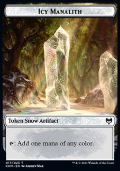 Icy Manalith Token // Dwarf Berserker Token (R 2/1)⁣ - Kaldheim: Extras⁣ (Token)⁣ [T 17/12]
