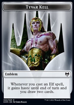 Tyvar Kell Emblem // Dwarf Berserker Token (R 2/1)⁣ - Kaldheim: Extras⁣ (Token)⁣ [T 22/12]