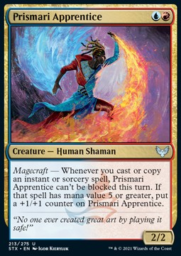 Prismari Apprentice⁣ - Strixhaven: School of Mages⁣ (Uncommon)⁣ [213]