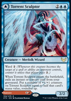 Torrent Sculptor // Flamethrower Sonata⁣ - Strixhaven: School of Mages⁣ (Rare)⁣ [159]