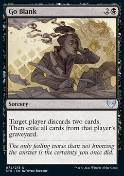 Go Blank⁣ - Strixhaven: School of Mages⁣ (Uncommon)⁣ [72]