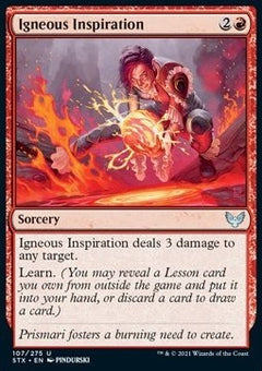 Igneous Inspiration⁣ - Strixhaven: School of Mages⁣ (Uncommon)⁣ [107]