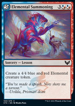 Elemental Summoning⁣ - Strixhaven: School of Mages⁣ (Common)⁣ [183]