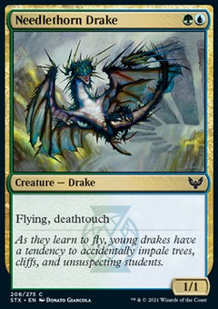 Needlethorn Drake⁣ - Strixhaven: School of Mages⁣ (Common)⁣ [208]