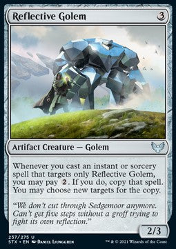 Reflective Golem⁣ - Strixhaven: School of Mages⁣ (Uncommon)⁣ [257]