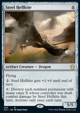 Steel Hellkite⁣ - Commander: Strixhaven⁣ (Rare)⁣ [266]