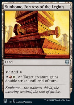 Sunhome, Fortress of the Legion⁣ - Commander: Strixhaven⁣ (Uncommon)⁣ [319]