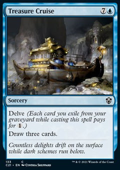 Treasure Cruise⁣ - Commander: Strixhaven⁣ (Common)⁣ [133]