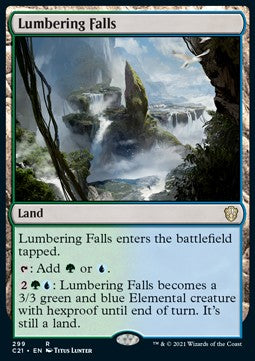 Lumbering Falls⁣ - Commander: Strixhaven⁣ (Rare)⁣ [299]
