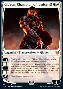 Gideon, Champion of Justice⁣ - Commander: Strixhaven⁣ (Mythic)⁣ [93]