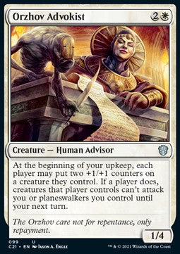 Orzhov Advokist⁣ - Commander: Strixhaven⁣ (Uncommon)⁣ [99]