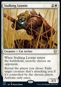 Stalking Leonin⁣ - Commander: Strixhaven⁣ (Rare)⁣ [105]