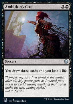 Ambition's Cost⁣ - Commander: Strixhaven⁣ (Uncommon)⁣ [134]