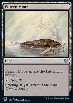 Barren Moor⁣ - Commander: Strixhaven⁣ (Uncommon)⁣ [277]