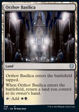Orzhov Basilica⁣ - Commander: Strixhaven⁣ (Uncommon)⁣ [308]
