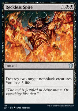Reckless Spite⁣ - Commander: Strixhaven⁣ (Uncommon)⁣ [151]