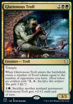 Gluttonous Troll⁣ - Commander: Strixhaven⁣ (Rare)⁣ [218]