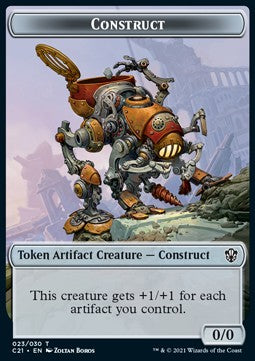Construct Token (A 0/0) // Copy Token⁣ - Commander: Strixhaven: Extras⁣ (Token)⁣ [T 23/30]