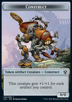 Construct Token (A 0/0) // Copy Token⁣ - Commander: Strixhaven: Extras⁣ (Token)⁣ [T 23/30]