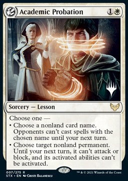 Academic Probation (V.2)⁣ - Strixhaven: School of Mages: Promos⁣ (Rare)⁣ [7]