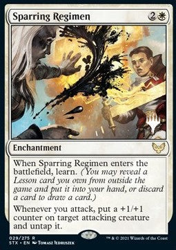 Sparring Regimen (V.2)⁣ - Strixhaven: School of Mages: Promos⁣ (Rare)⁣ [29]