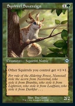 Squirrel Sovereign (V.1)⁣ - Modern Horizons 2: Extras⁣ (Uncommon)⁣ [415]