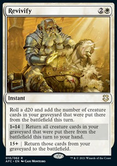 Revivify⁣ - Commander: Adventures in the Forgotten Realms⁣ (Rare)⁣ [10]