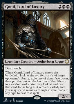 Gonti, Lord of Luxury⁣ - Commander: Adventures in the Forgotten Realms⁣ (Rare)⁣ [100]