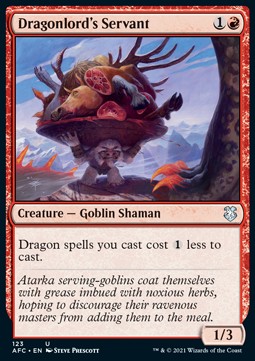 Dragonlord's Servant⁣ - Commander: Adventures in the Forgotten Realms⁣ (Uncommon)⁣ [123]