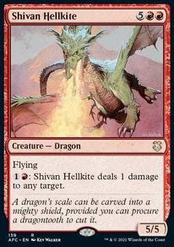Shivan Hellkite⁣ - Commander: Adventures in the Forgotten Realms⁣ (Rare)⁣ [139]