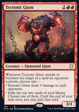 Tectonic Giant⁣ - Commander: Adventures in the Forgotten Realms⁣ (Rare)⁣ [144]