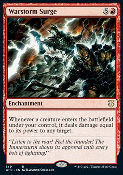 Warstorm Surge⁣ - Commander: Adventures in the Forgotten Realms⁣ (Rare)⁣ [149]
