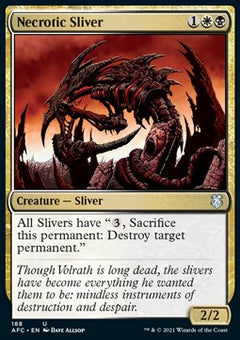 Necrotic Sliver⁣ - Commander: Adventures in the Forgotten Realms⁣ (Uncommon)⁣ [188]