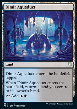 Dimir Aqueduct⁣ - Commander: Adventures in the Forgotten Realms⁣ (Uncommon)⁣ [234]
