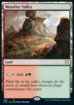 Mossfire Valley⁣ - Commander: Adventures in the Forgotten Realms⁣ (Rare)⁣ [250]