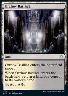 Orzhov Basilica⁣ - Commander: Adventures in the Forgotten Realms⁣ (Uncommon)⁣ [253]