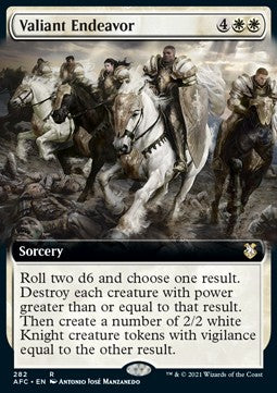 Valiant Endeavor⁣ - Commander: Adventures in the Forgotten Realms: Extras⁣ (Rare)⁣ [282]