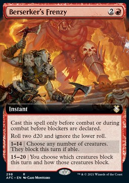 Berserker's Frenzy⁣ - Commander: Adventures in the Forgotten Realms: Extras⁣ (Rare)⁣ [298]